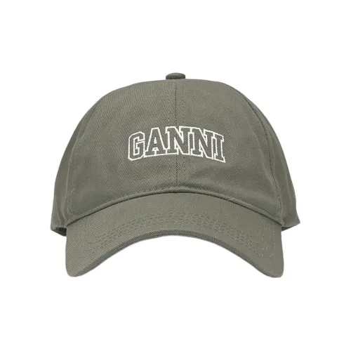 GANNI Хлопок Бейсболка Зеленая Женская