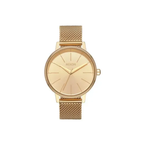 NIXON Кварцевый Movement Унисекс Kensington Milanese Часы 37 мм Золотые