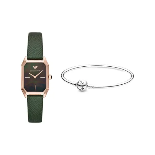 EMPORIO ARMANI Women's Watch Кварцевый механизм 24 мм Зеленый циферблат AR11149+590713