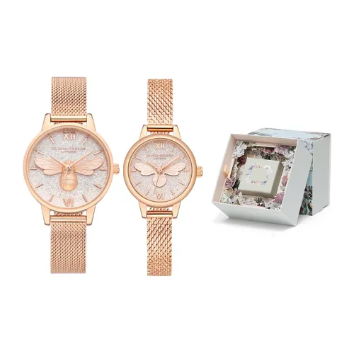 OLIVIA·BURTON Кварцевый механизм Женские часы Star Collection Золотые