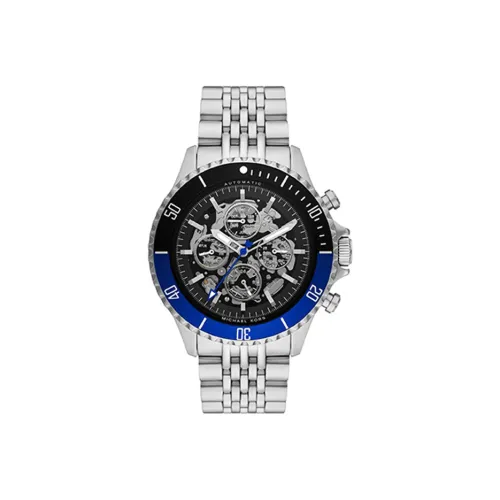 MICHAEL KORS Автоматический Механический Часы Мужские BAYVILLE 45 мм Черные