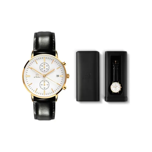 CARLHEIM Jylland Collection Мужские часы Кварцевый механизм Естественная кожа Ремешок 40 мм Белый циферблат Часы DMSB073