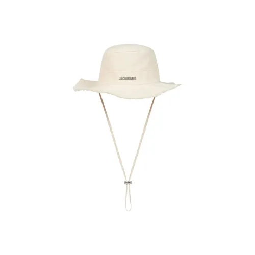Jacquemus Cotton Bucket Hats Белый Унисекс