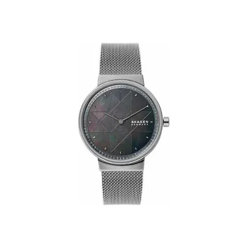 SKAGEN Кварцевый механизм Женские часы 34 мм Серый