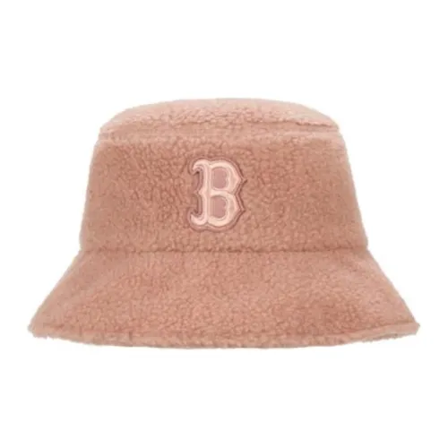 Mlb Base Logo Смесовая шерсть Панама Унисекс Темно-розовый