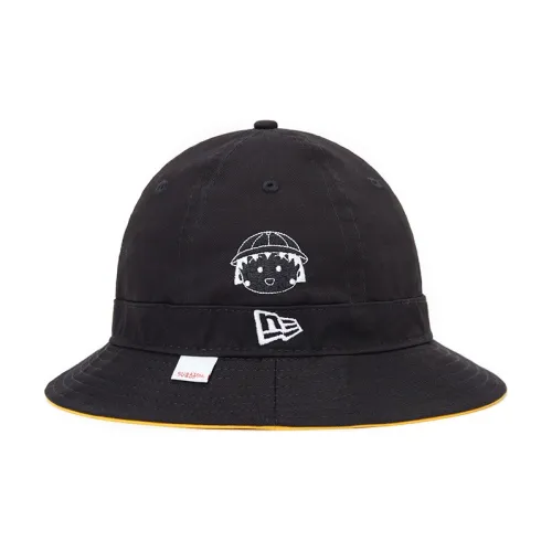 New Era Cotton Bucket Hats Черный Унисекс