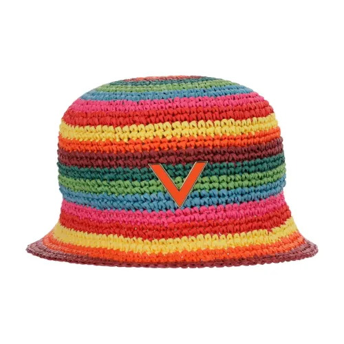 Valentino Cotton Bucket Hats Многоцветный Унисекс