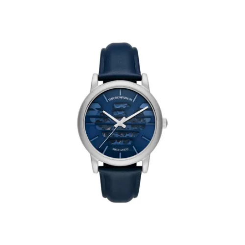 EMPORIO ARMANI Автоматический Механический Механизм Мужские Часы 43 мм Синий