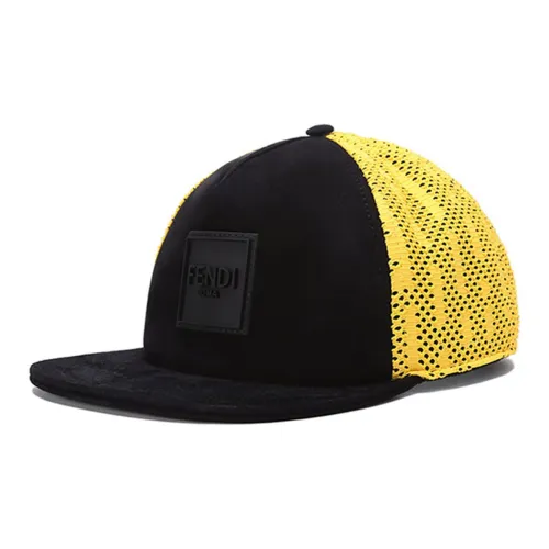 FENDI Ткань Бейсболки Черно-желтая Унисекс