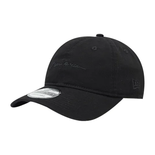 New Era Хлопковые кепки унисекс черные