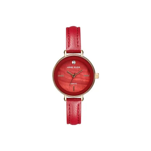 ANNE KLEIN Кварцевый механизм, женские часы Fiorever Collection, 30 мм * 30 мм * 8 мм, красный