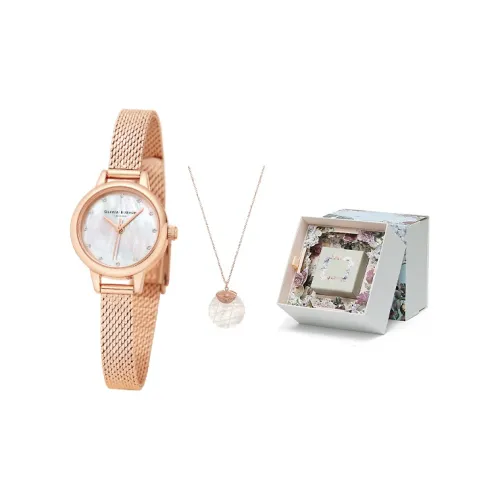 OLIVIA·BURTON Кварцевый механизм Женские часы Star Collection Белые