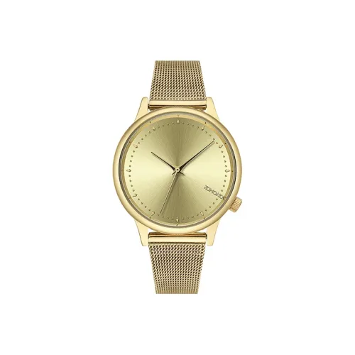 KOMONO Women's Watch Кварцевый механизм ремешок из нержавеющей стали золотой циферблат