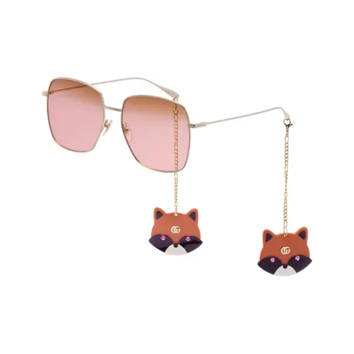 GUCCI Металл Квадратные Солнцезащитные очки Женские