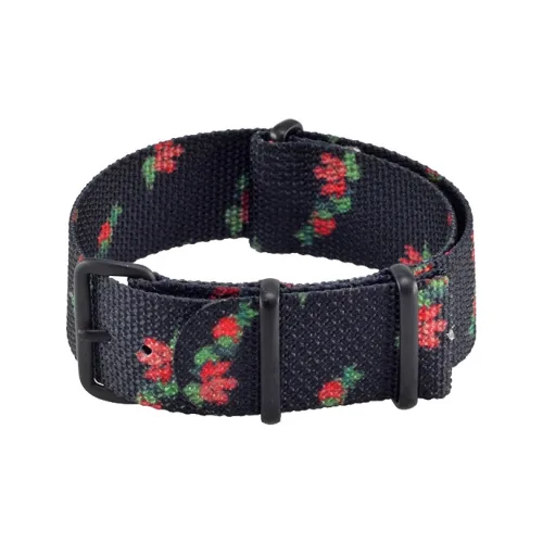 HYPERGRAND Watch Кварцевый механизм Нейлоновый ремешок Черный циферблат Унисекс