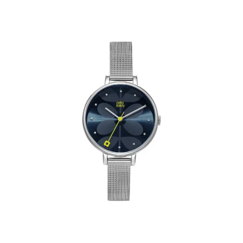 ORLA KIELY Женские часы Кварцевый механизм Ремешок из нержавеющей стали 38 мм Черный циферблат OK4061