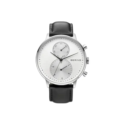 Bering Наручные часы Кварцевый механизм 42 мм Белый циферблат Мужские часы