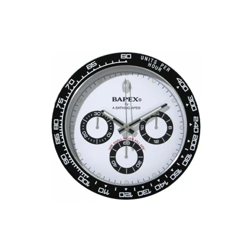 A BATHING APE Механические настенные часы унисекс Movement, белый