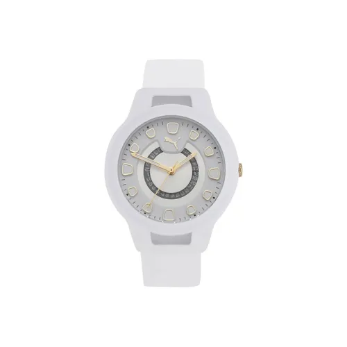 PUMA Reset Series Женские часы Кварцевый механизм Резиновый ремешок 36 мм Белый циферблат Часы P1011