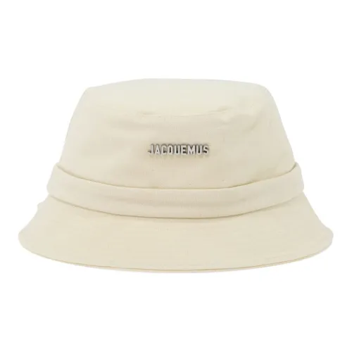 Jacquemus Cotton Bucket Hats Белый Унисекс