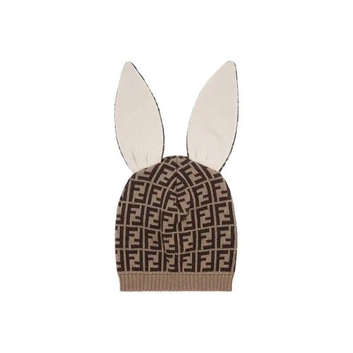 FENDI Шапочка Для МалышаШапочка Из Трикотажа С Logo FF