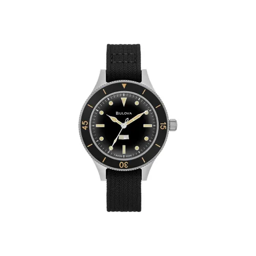 BULOVA Мужские часы Механический механизм 41 мм Черный циферблат