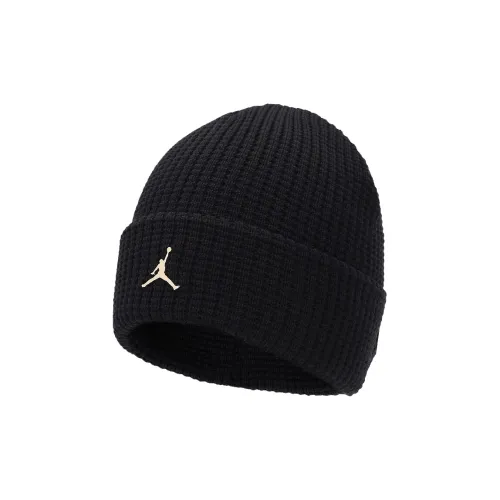JORDAN Acrylic Beanies Black Unisex Джордан Акриловые Шапки-бини Черные Унисекс