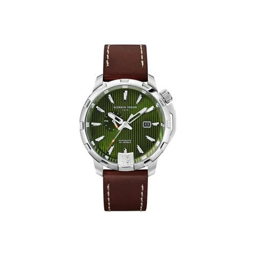 GIORGIOFEDON1919 Audiophile Series Наручные часы Автоматический Механический Механизм 45 мм Зеленый Циферблат Мужские часы GFCI005