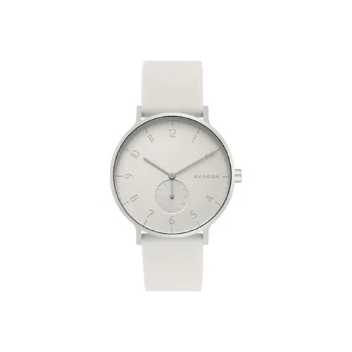 SKAGEN Cool Play Collection Мужские часы Кварцевый механизм Силиконовый ремешок Белый циферблат