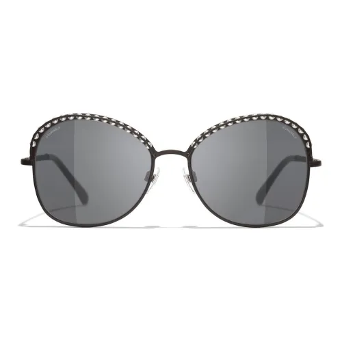 CHANEL Металл Круглые Солнцезащитные очки Унисекс