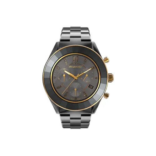 Swarovski Octea Lux Sport Мужские часы Кварцевый механизм Металлический ремешок Черный циферблат