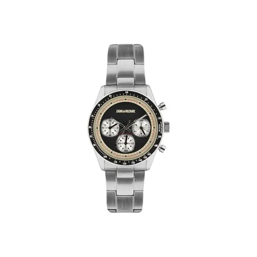 Zadig Voltaire Коллекция Master Collection Наручные часы Кварцевый механизм Стальной ремешок 36 мм Черный циферблат Мужские часы