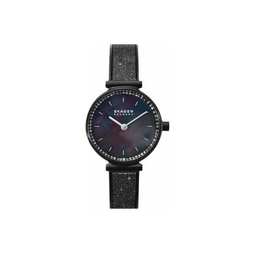 SKAGEN Кварцевый Movement Женские Часы 25 мм Черные