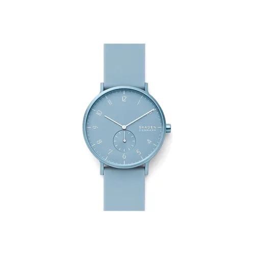 SKAGEN Cool Play Collection Мужские часы Кварцевый механизм Силиконовый ремешок Синий циферблат