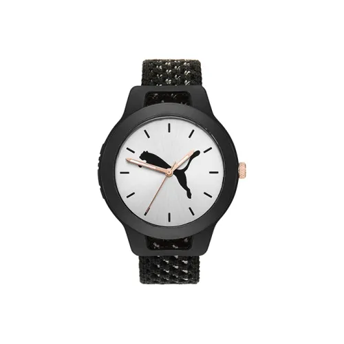 PUMA Reset V1 Series Кварцевые часы Ткань Ремешок 43 мм Белый циферблат Унисекс P1040