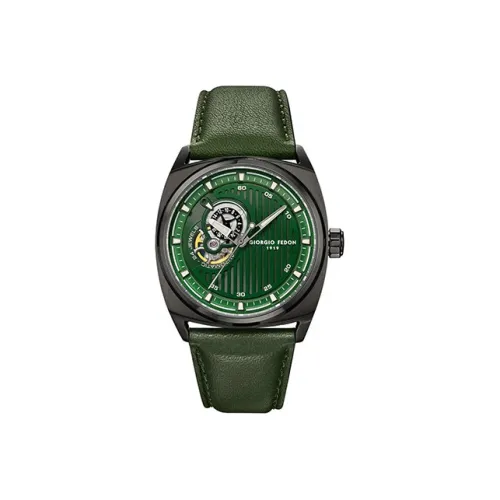 GIORGIOFEDON1919 Автоматический механический механизм Мужские часы Commander Collection 42 мм Зеленый