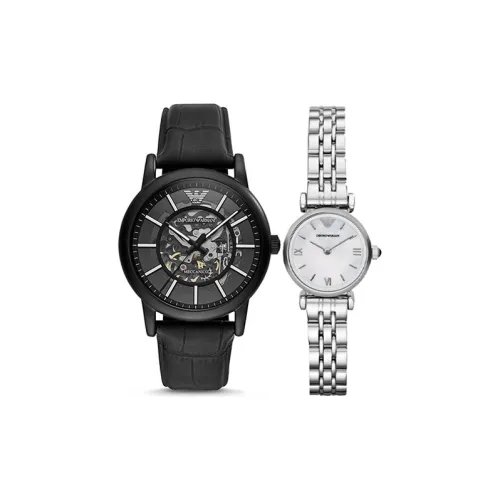 EMPORIO ARMANI Механический Movement Унисекс Пара Часы Черные
