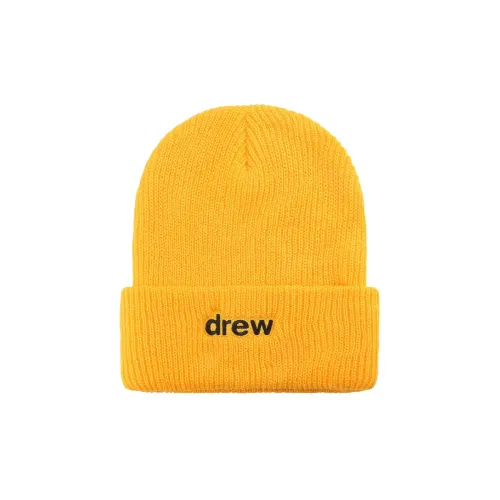 Drew House Акриловые шапки-бини унисекс желтые