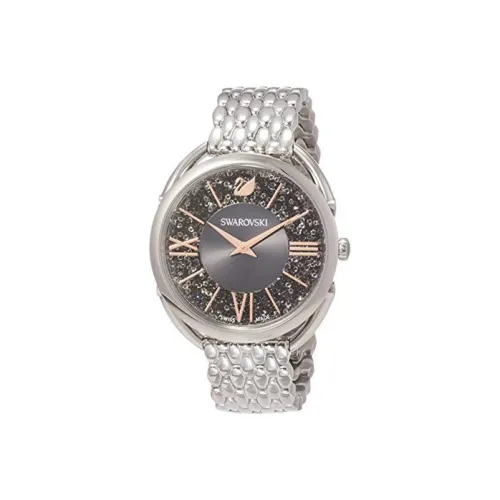 Swarovski Crystalline Glam Collection Женские часы Кварцевый механизм Стальной ремешок Черный циферблат 5452468