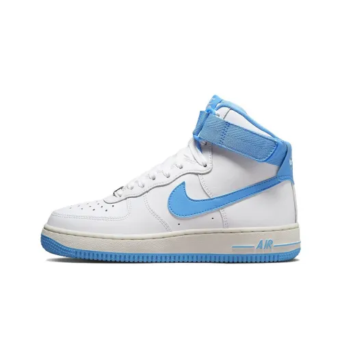 Nike Air FORCE 1 Original 'Университетский синий' Высокие Кроссовки для скейтбординга Унисекс Каролина Блю