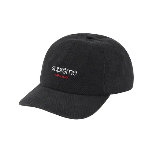 Supreme 100% хлопок Кепки Унисекс Черный Белый Желтый Фуксия Имбирно-желтый Светло-синий Синий