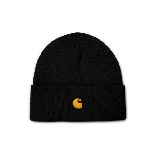Carhartt WIP Acrylic Beanies Men's Black Кархарт WIP Акриловые Шапки-бини Мужские Черные