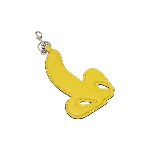 JW Anderson Кожа Брелоки Желтый Унисекс