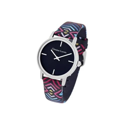 Christian Lacroi Наручные часы Кварцевый механизм Черный циферблат Женские часы
