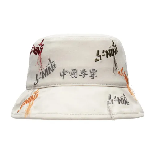 LINING Шляпы ведра Белый Унисекс