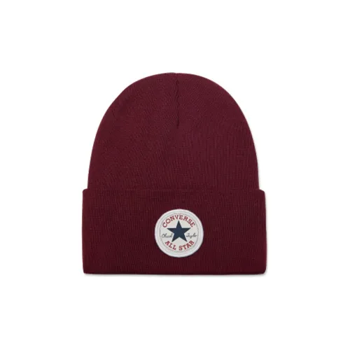 Конверс Хлопок Шапки-бини Унисекс Бордовый
