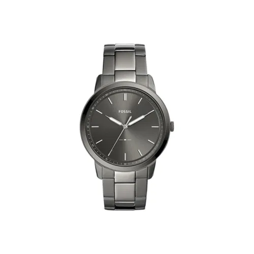 FOSSIL Наручные часы Кварцевый механизм Ремешок из нержавеющей стали Черный циферблат Мужские часы