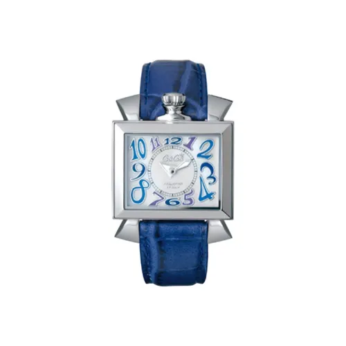 GAGA Napoleone Lady Collection Наручные часы Кварцевый механизм Натуральная кожа Ремешок Жемчужная раковина Циферблат