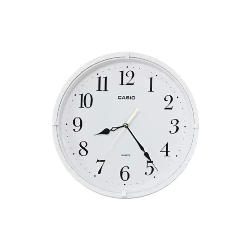 CASIO Кварцевый механизм Стена Часы Унисекс Белый
