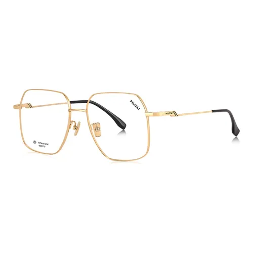 MUZU Чистый титан Нерегулярная форма Оправы для очков Унисекс